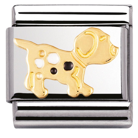 Nomination Gold Dog Charm