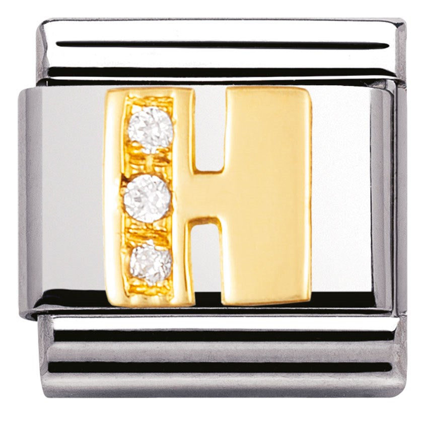 Nomination Cubic Zirconia H Charm