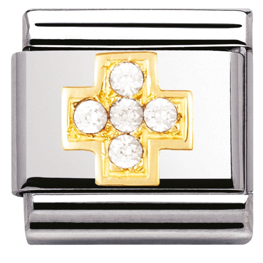 Nomination CZ Cross Charm