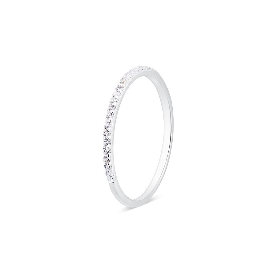 Argento Silver Stacking Crystal Band Ring