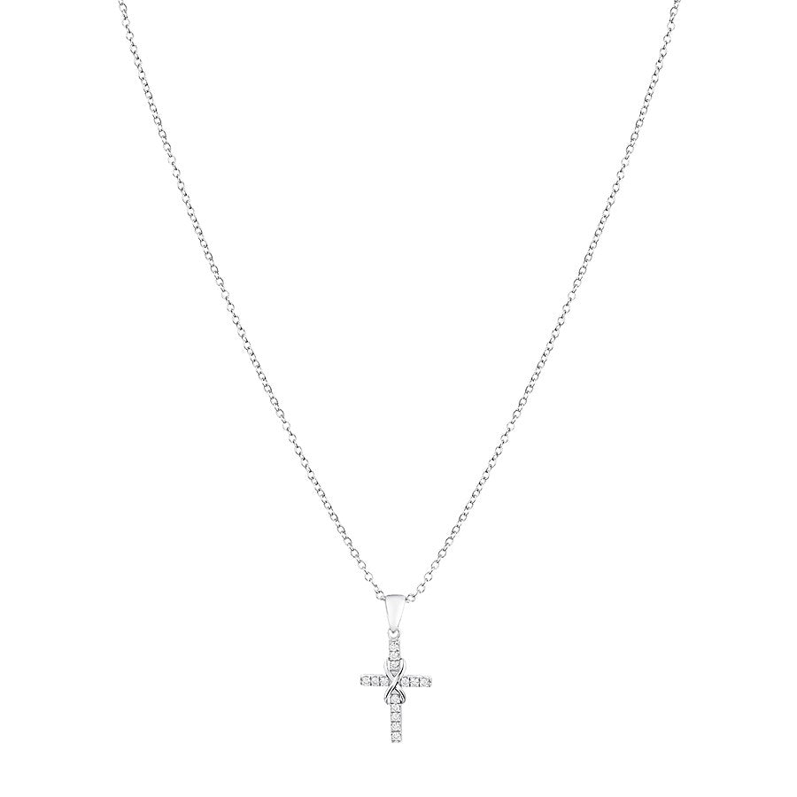 Argento Silver Crystal Cubic Zirconia Necklace