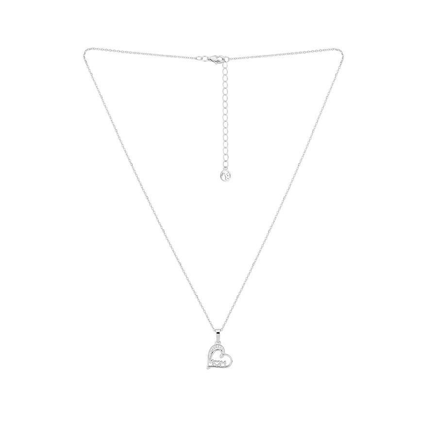 Argento Silver Mum Heart Necklace