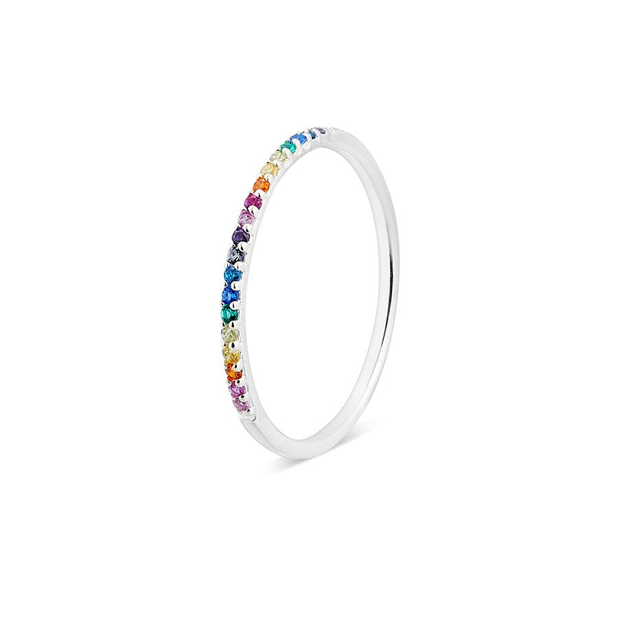 Argento Silver Rainbow Band Ring