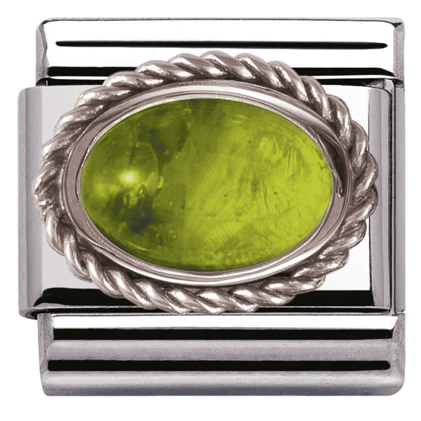 Nomination Framed Peridot Stone Charm