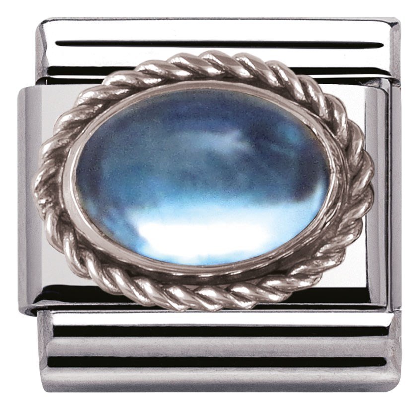 Nomination Framed Light Blue Topaz Charm