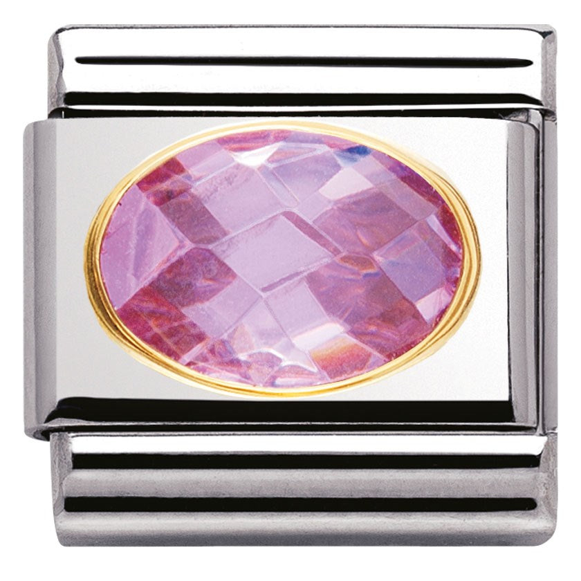 Nomination Pink Cubic Zirconia Charm