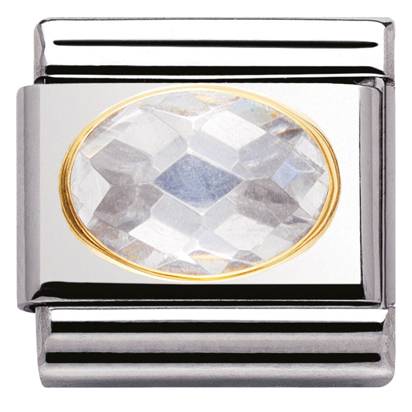 Nomination White Cubic Zirconia Charm