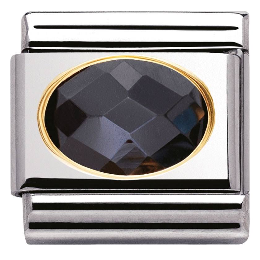 Nomination Black Cubic Zirconia Charm