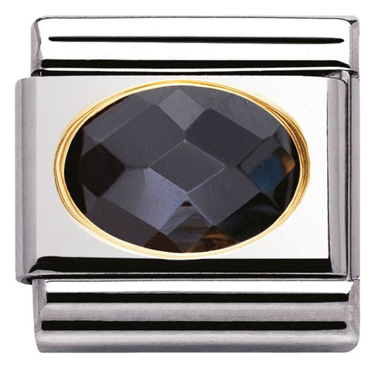 Nomination Black Cubic Zirconia Charm