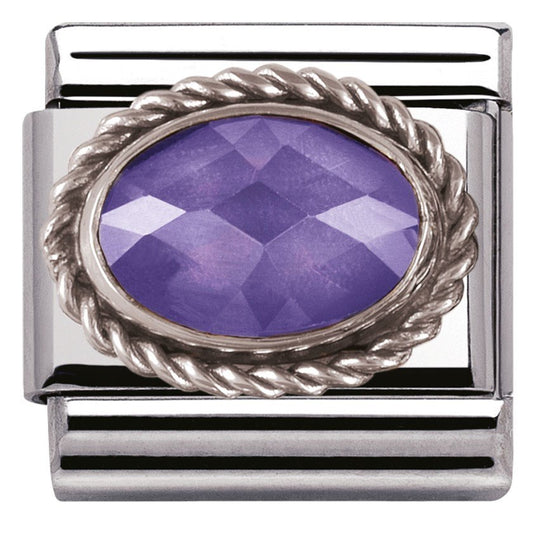 Nomination Purple Cubic Zirconia Charm
