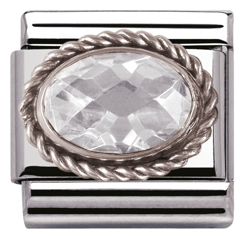 Nomination White Cubic Zirconia Charm