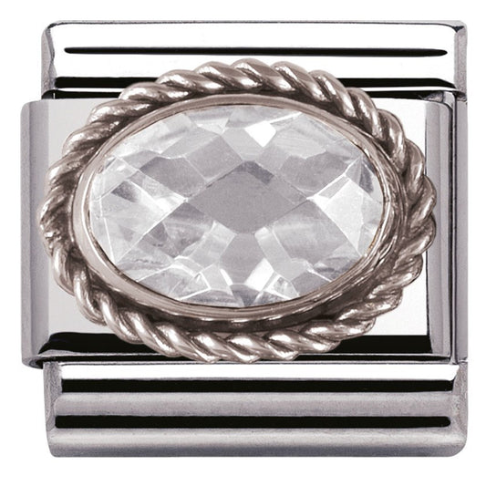Nomination White Cubic Zirconia Charm