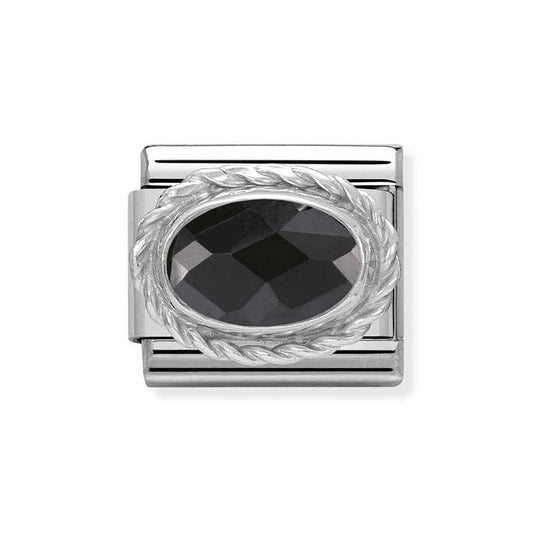 Nomination Black Cubic Zirconia Charm