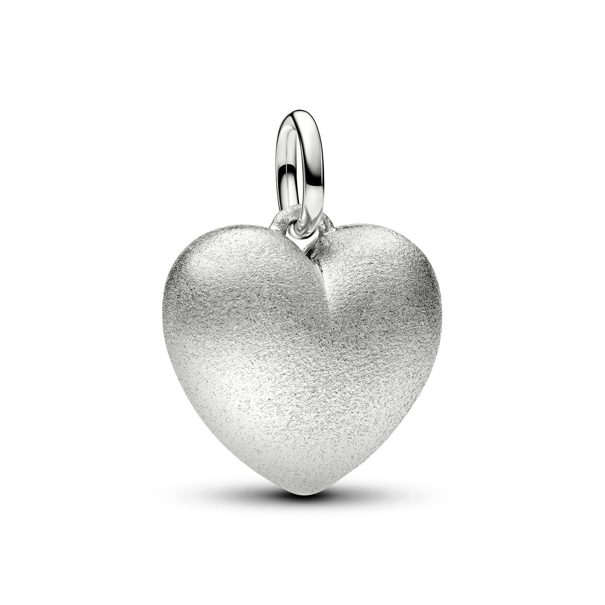Pandora Matte Puffy Heart Dangle Charm