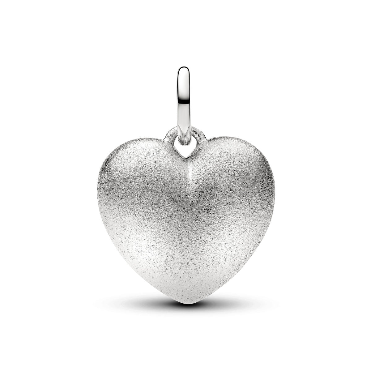 Pandora Matte Puffy Heart Dangle Charm