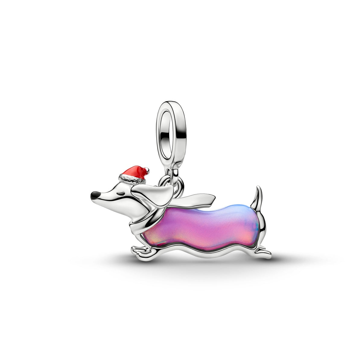 Pandora Christmas Dachshund Dangle Charm
