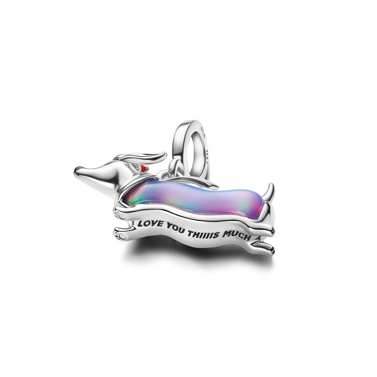 Pandora Christmas Dachshund Dangle Charm