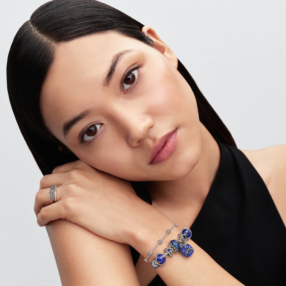 Pandora Silver Star Blue Openwork Charm