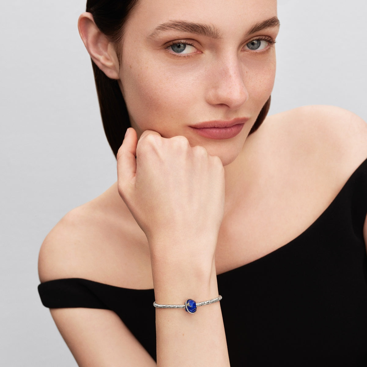 Pandora Silver Celestial Blue Planet Charm