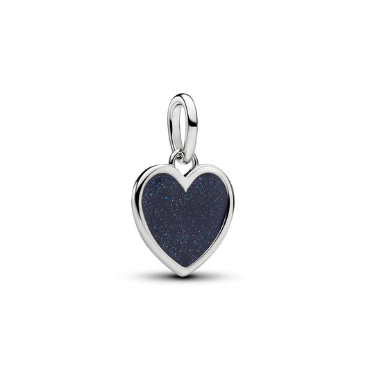 Pandora Silver Blue Heart Dangle Charm