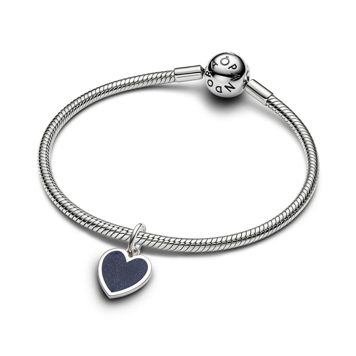 Pandora Silver Red Heart Dangle Charm