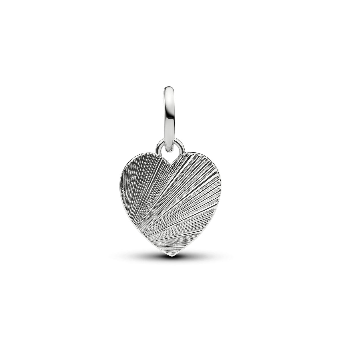 Pandora Silver Purple Heart Dangle Charm