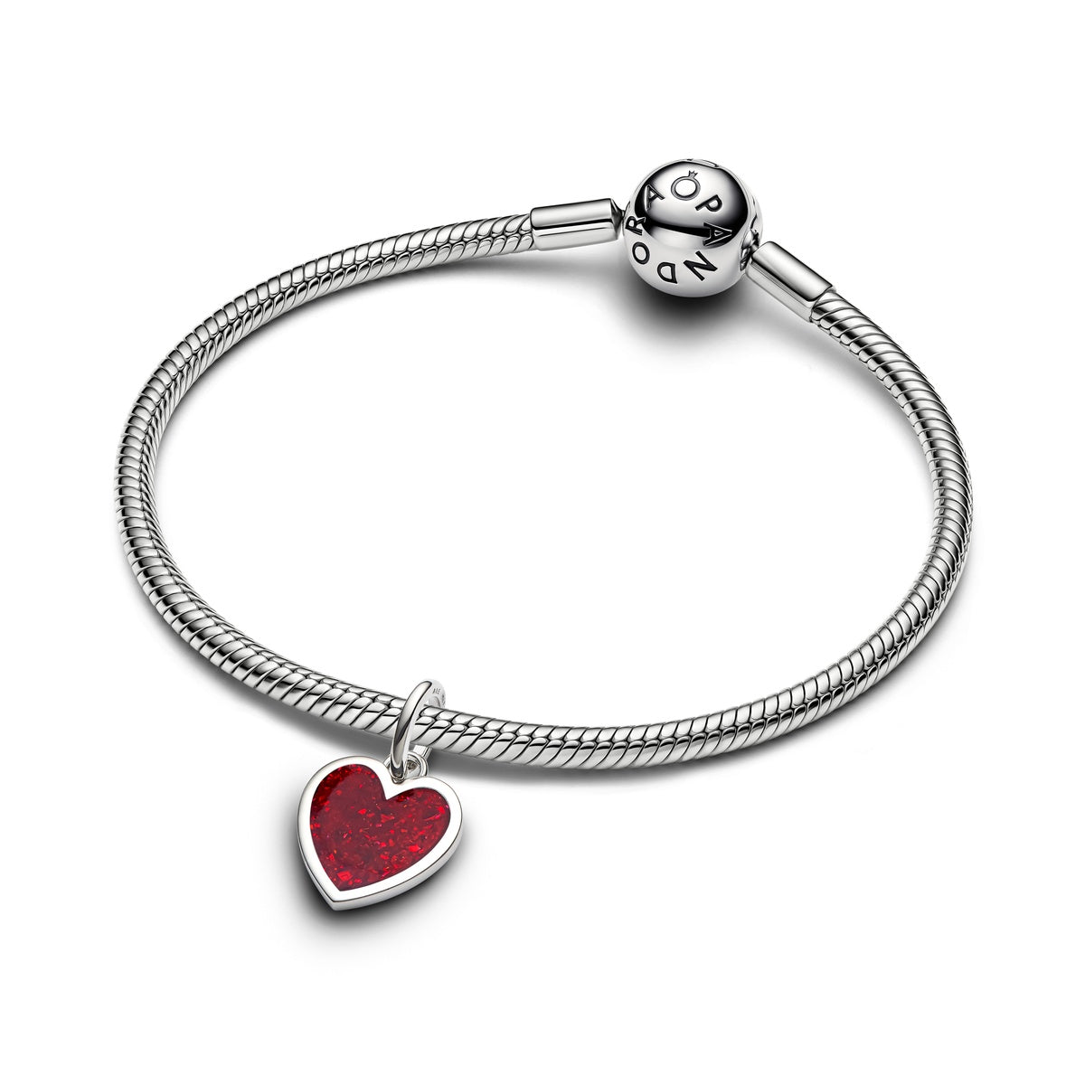 Pandora Silver Blue Heart Dangle Charm