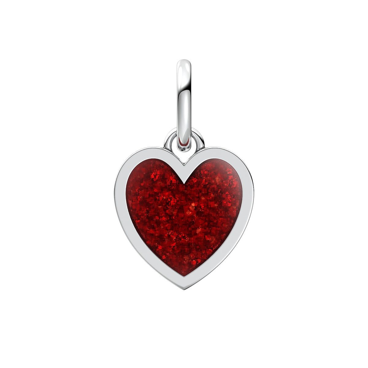 Pandora Silver Red Heart Dangle Charm
