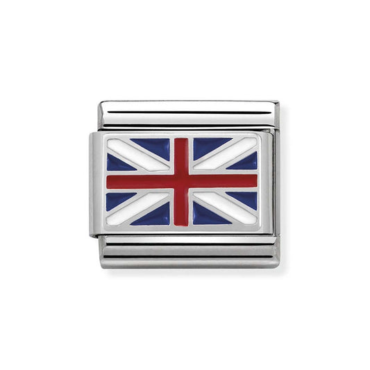 Nomination Silver Union Jack Flag