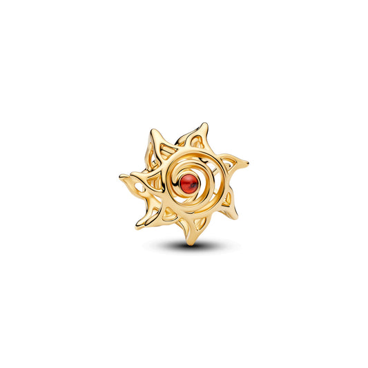 Pandora Gold Sun Openwork Charm