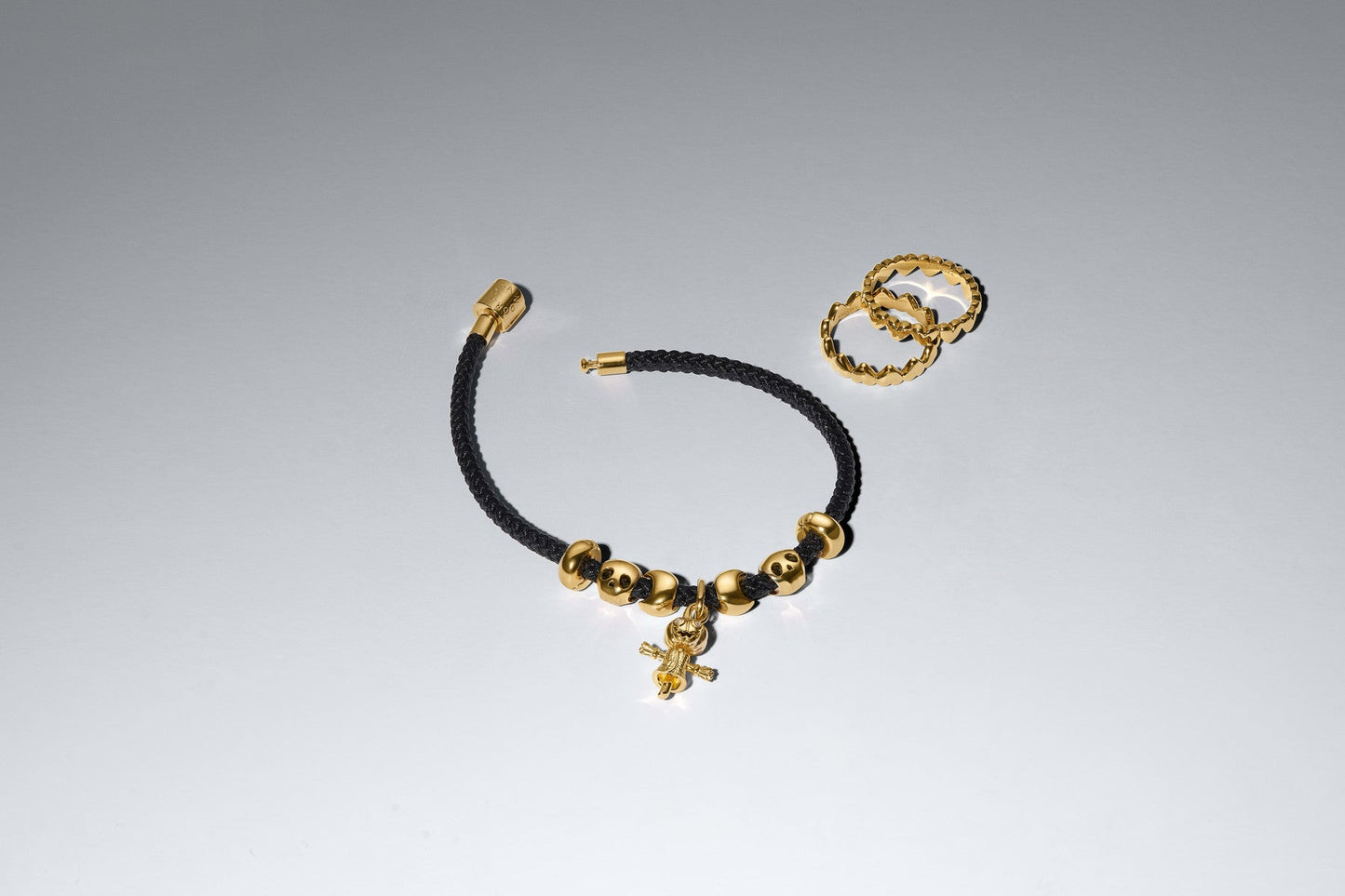 Pandora Gold Pumpkin Scarecrow Dangle Charm