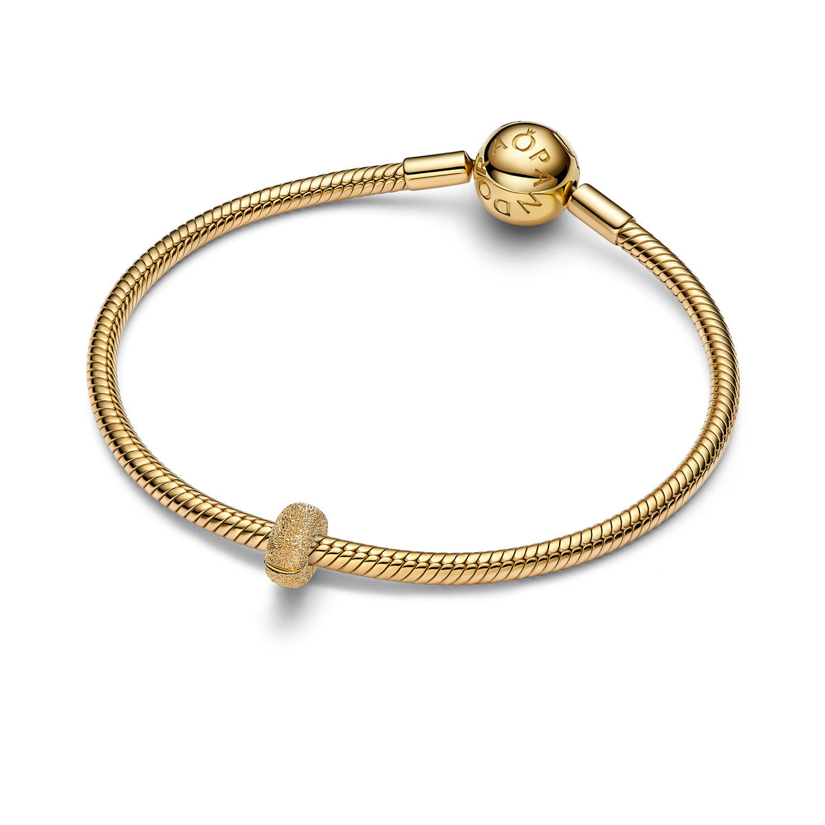 Pandora Gold Diamond Pointed Mini Clip Charm
