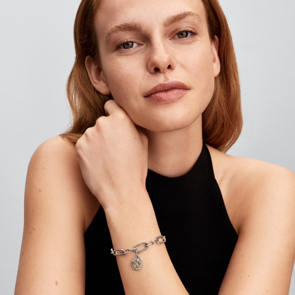 Pandora Silver Butterfly Medallion Charm