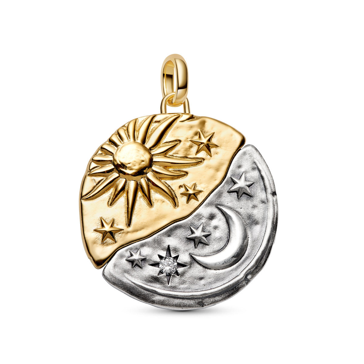 Pandora Gold Sun & Moon Oversized Medallion Charm