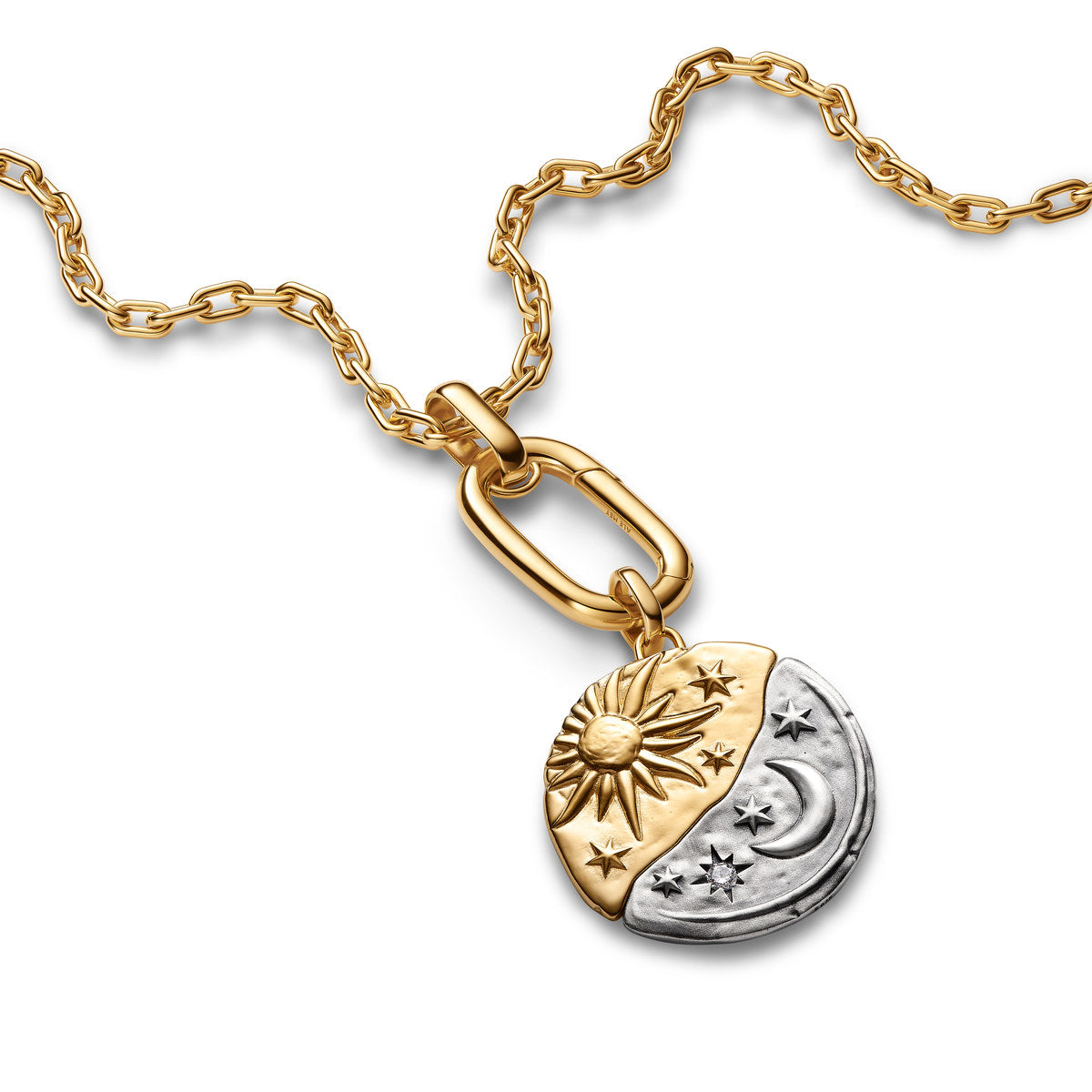 Pandora Gold Sun & Moon Oversized Medallion Charm