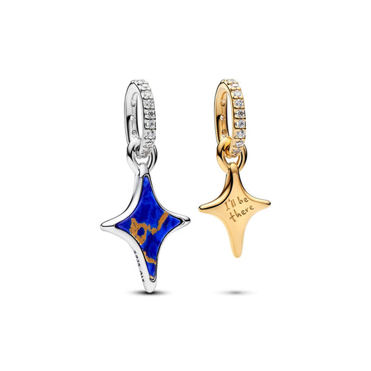 Pandora Splittable Stars Double Dangle Charm