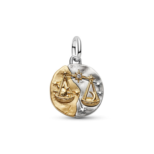 Pandora Gold Libra Medallion Charm