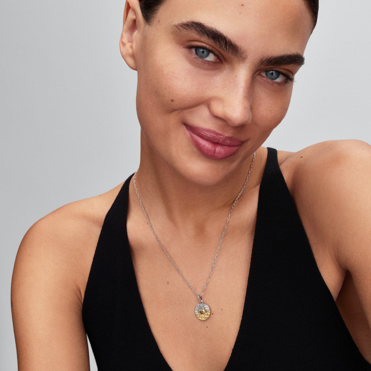 Pandora Gold Cancer Medallion Charm