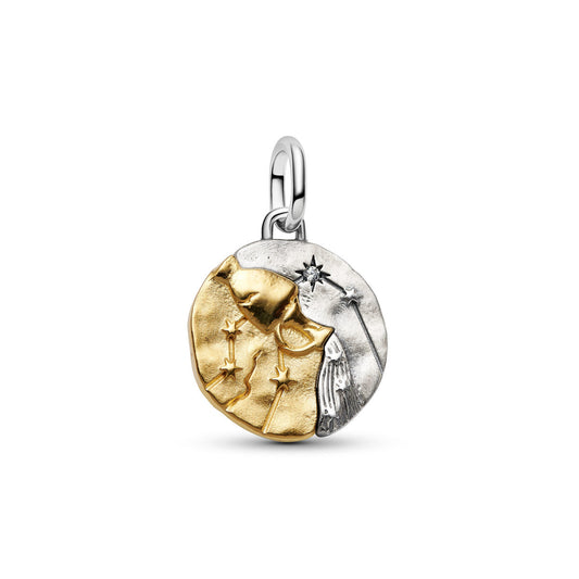 Pandora Gold Aquarius Medallion Charm