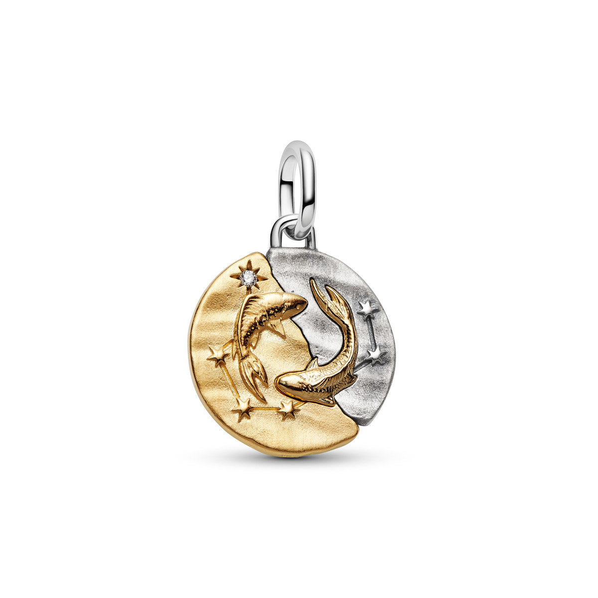 Pandora Gold Pisces Medallion Charm