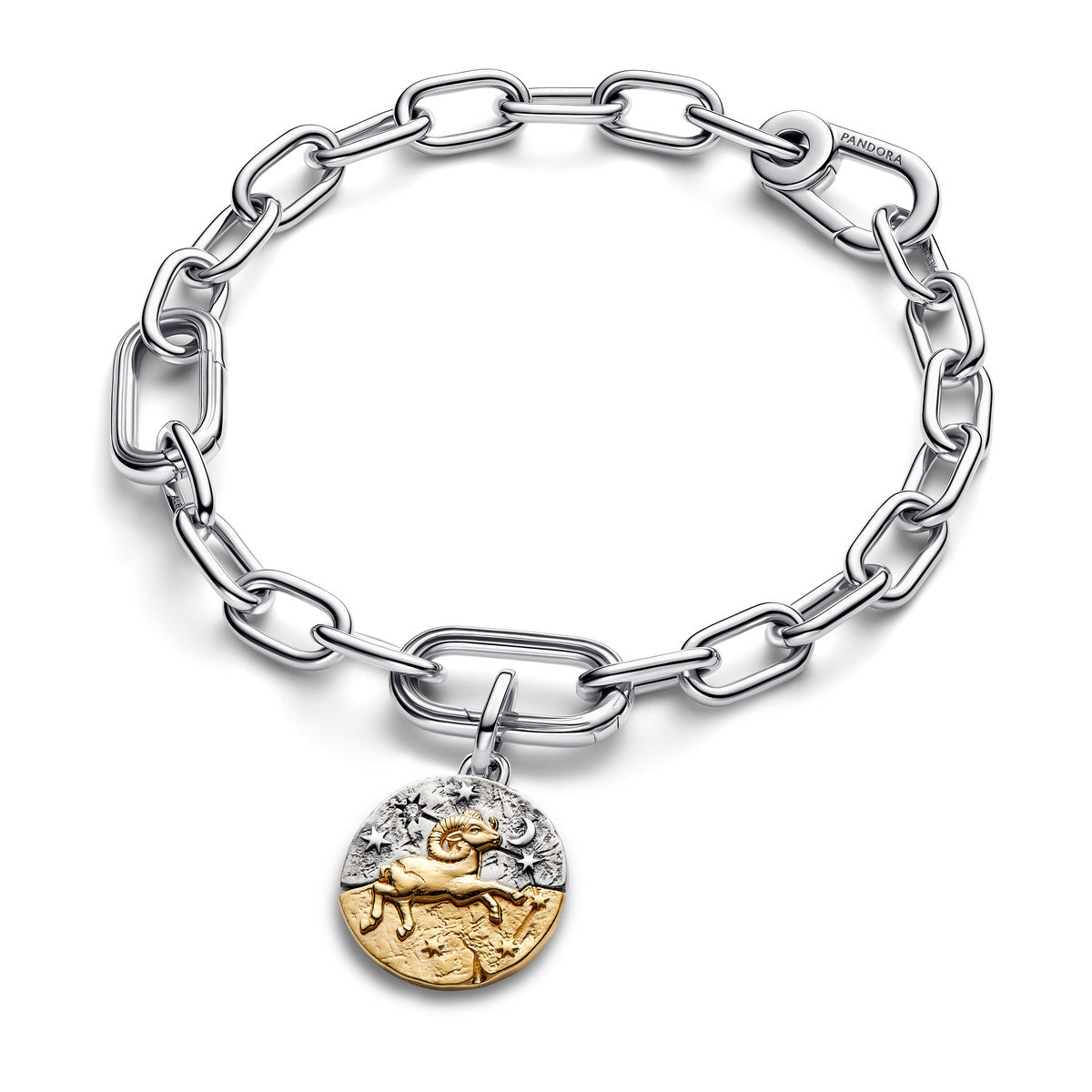 Pandora Gold Aries Medallion Charm