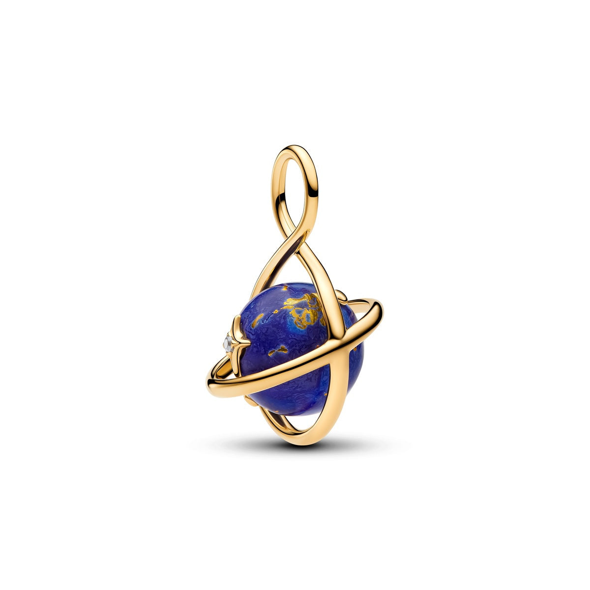 Pandora Spinning Celestial Blue Planet Dangle Charm
