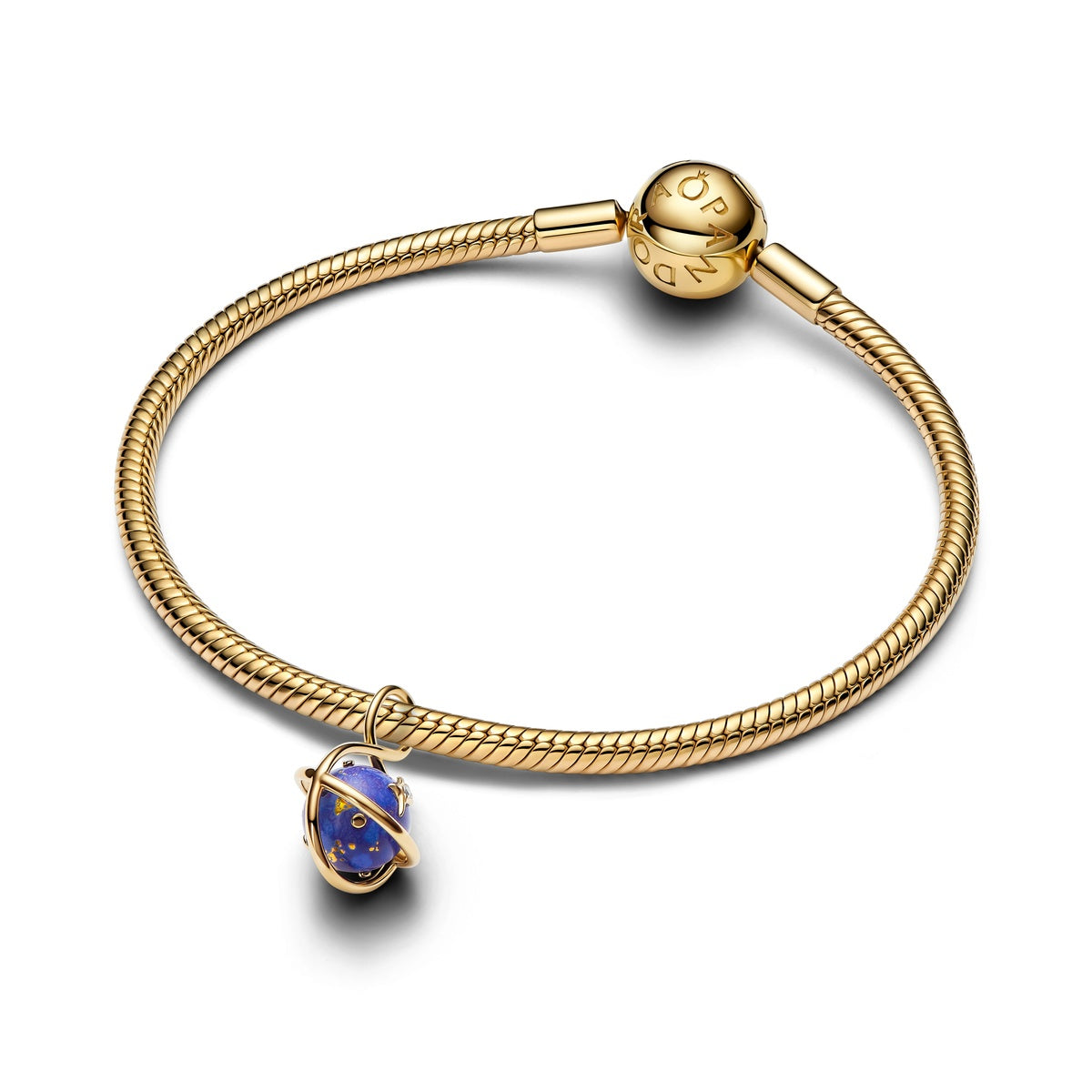 Pandora Spinning Celestial Blue Planet Dangle Charm