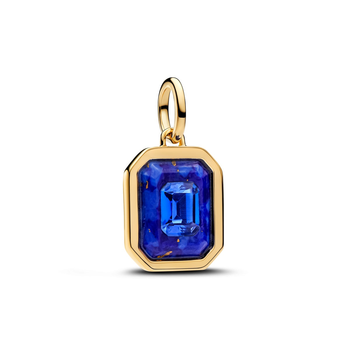 Pandora Celestial Blue Hexagon Dangle Charm