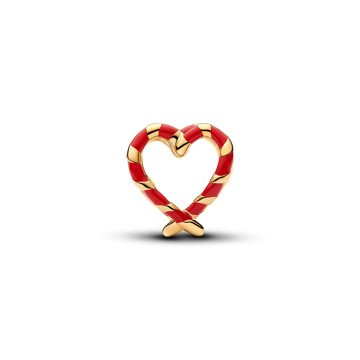 Pandora Candy Cane Openwork Heart Charm