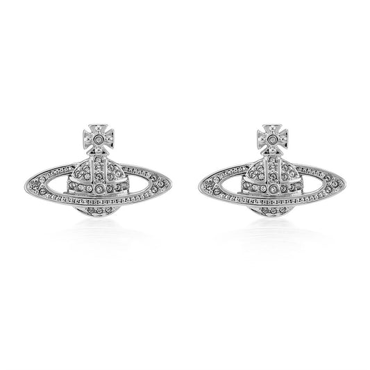 Vivienne Westwood Mini Bas Silver Earrings
