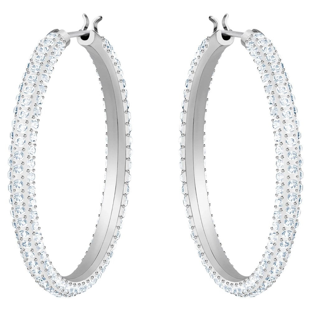 Swarovski Stone Hoop Earrings