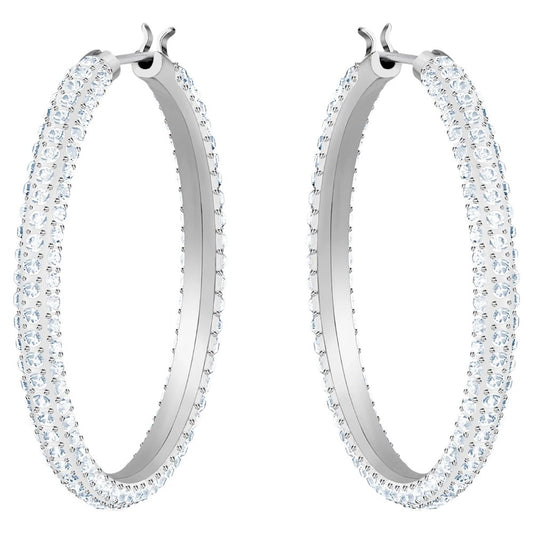 Swarovski Stone Hoop Earrings