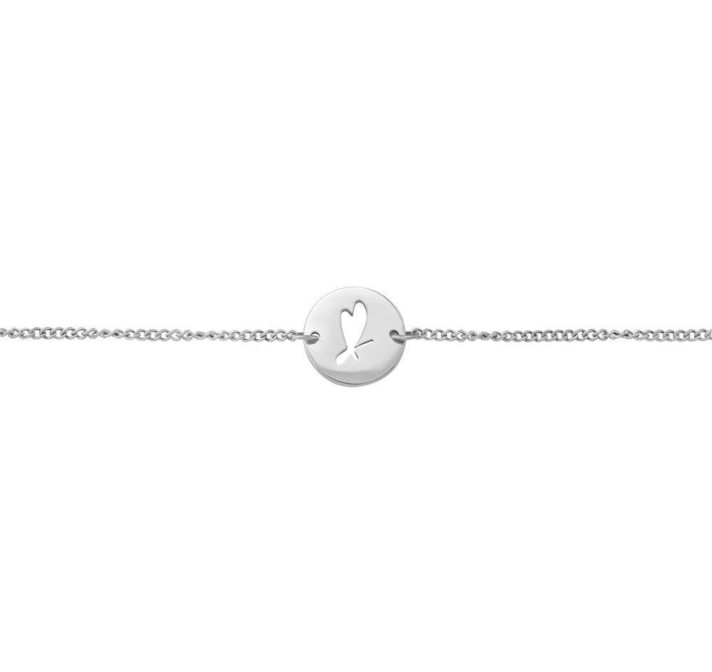 CLUSE Minuit Heart Silver Mesh Watch and Bracelet Gift Box