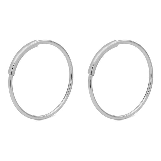 Pilgrim Silver Raquel Hoop Earrings